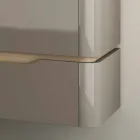 Bathroom cabinet with integrated design wooden sink Arya, made in Italy Viadurini