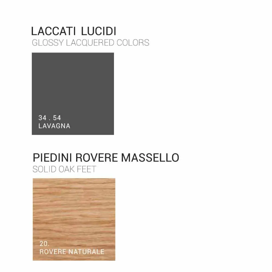 Bathroom cabinet with integrated modern sink Amber, resin and lacquered wood Viadurini