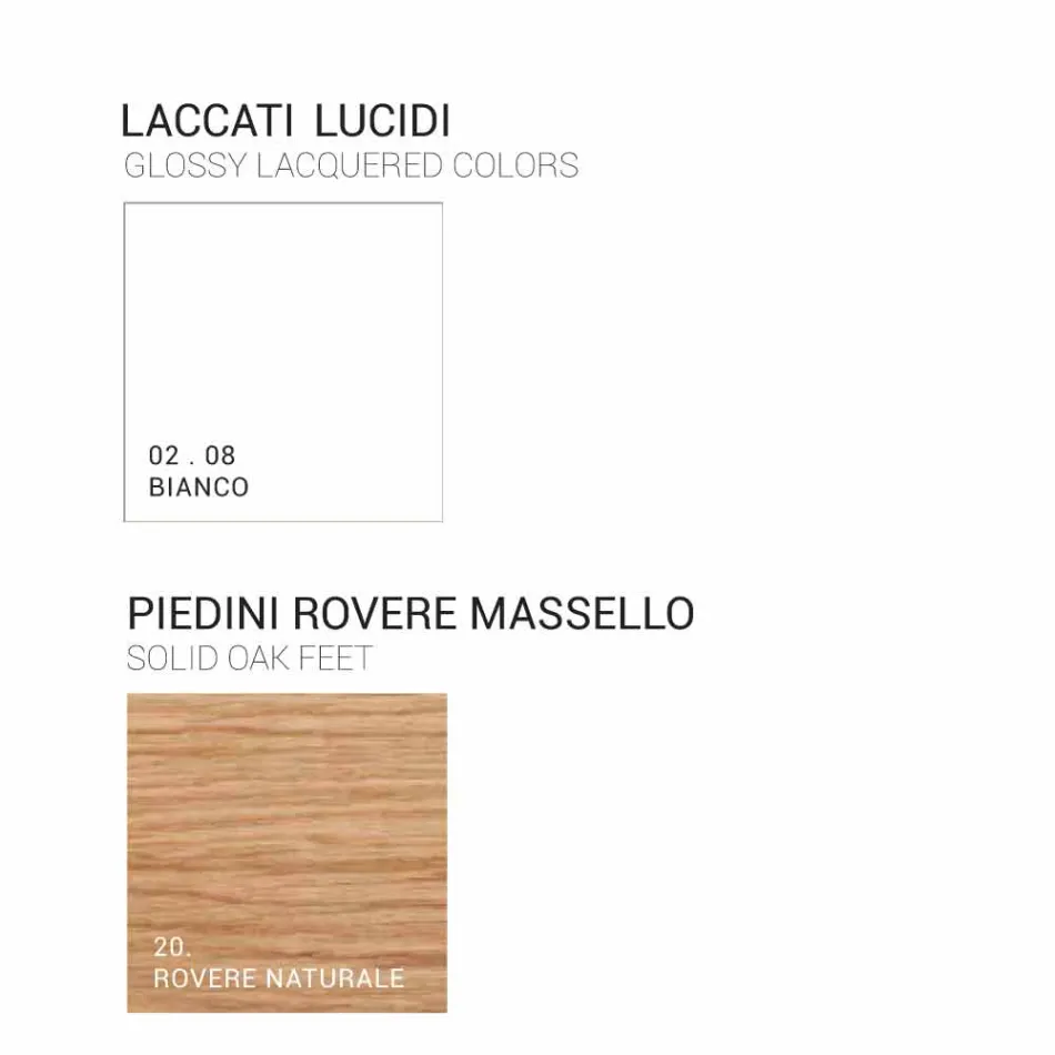 Bathroom cabinet with integrated modern sink Amber, resin and lacquered wood Viadurini