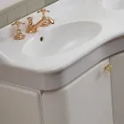 Single Colour Bathroom Cabinet with White Ceramic Washbasin - Sweets Viadurini