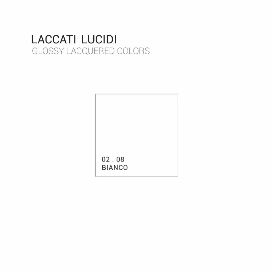 Suspended bathroom cabinet 3 drawers + 2 wooden doors Happy, integrated sink Viadurini