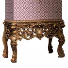 Furniture with carved wood base luxury design, made in Italy, Sam Viadurini