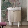 Cabinet with Two Doors and One Shelf with Washbasin Made in Italy - Sweets