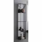 4-compartment bathroom cabinet, L300x H1400 mm, Adelia Viadurini