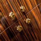 Modern storage unit with 4 doors in shiny ebony wood Ada Viadurini