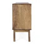 Mobile Sideboard 2 Doors 3 Drawers in Vintage Mango Wood - Desiderio Viadurini