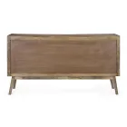 Mobile Sideboard 2 Doors 3 Drawers in Vintage Mango Wood - Desiderio Viadurini