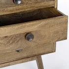 Mobile Sideboard 2 Doors 3 Drawers in Vintage Mango Wood - Desiderio Viadurini