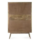 Mobile Sideboard 4 Doors and Shelf in Vintage Mango Wood - Desiderio Viadurini