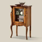 Classic Lounge Furniture with 1 Glass or Wood Door Made in Italy - London Viadurini