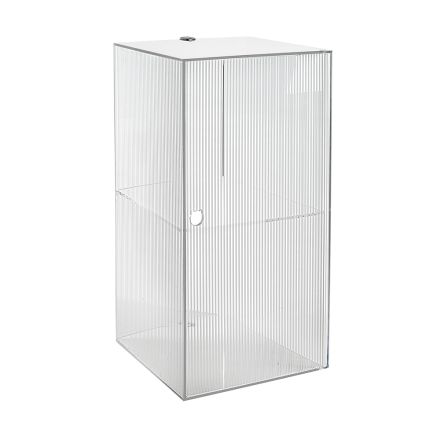 Plexiglass Wall-Mounted Bathroom Cabinet in 4 Colors Made in Italy - Ligea Viadurini