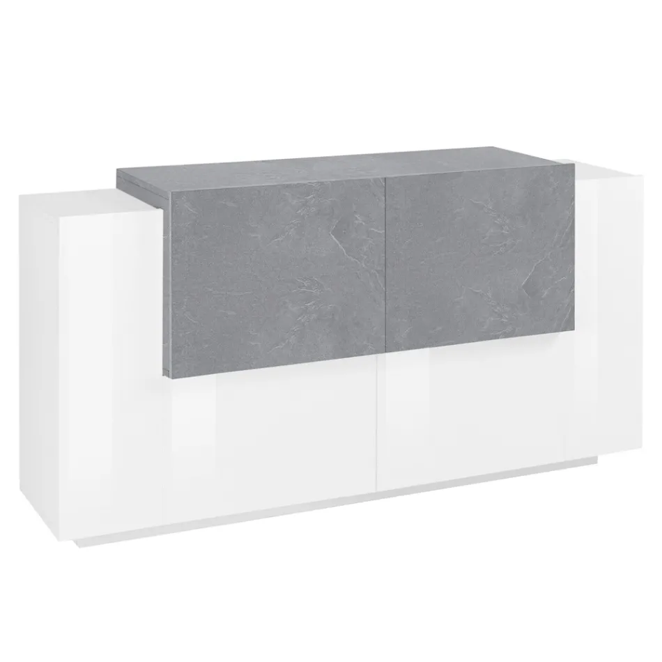 Lounge Furniture 2 Doors and 2 Doors in Wood 2 Finishes - Theresse Viadurini