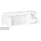 TV Cabinet with 2 Doors, a Drawer and an Open Compartment Made in Italy - Popilio Viadurini