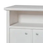 TV stand with open compartment and 2 doors Made in Italy - Alpan Viadurini