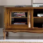 Lounge TV Cabinet in Bassano Walnut Wood Made in Italy - Richard Viadurini