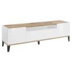 Mobile TV in Melamine 2 Rooms and 1 Drawer Made in Italy - Florentino Viadurini