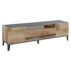 Mobile TV in Melamine 2 Rooms and 1 Drawer Made in Italy - Florentino Viadurini