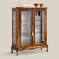 Lounge Display Cabinet in Bassano Walnut Wood Made in Italy - Ronald