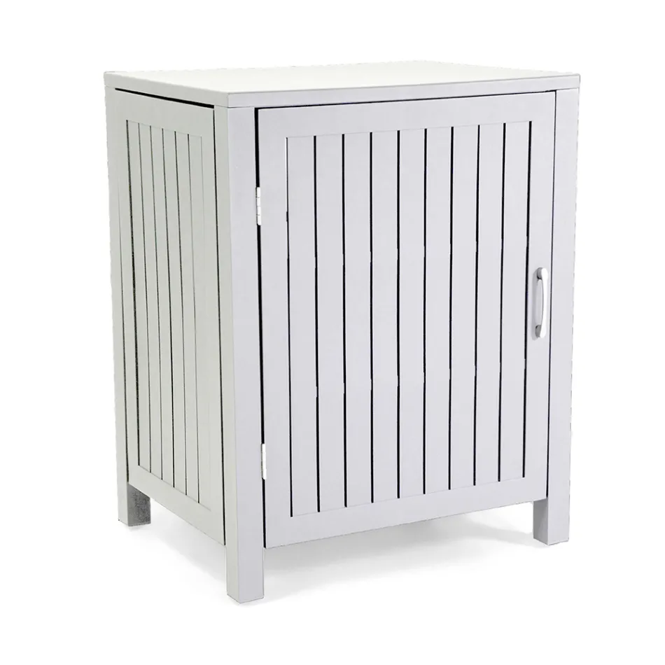 Outdoor Cabinet in Aluminium with 1 Door in Different Finishes - Hotel Viadurini