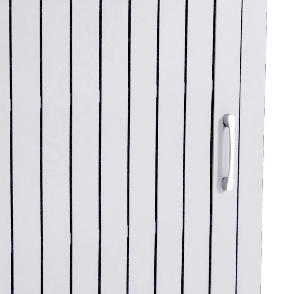 Outdoor Cabinet in Aluminium with 1 Door in Different Finishes - Hotel Viadurini