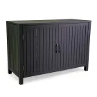 Outdoor Cabinet in Aluminium with 2 Doors in Different Finishes - Hotel Viadurini