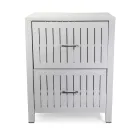 Outdoor Cabinet in Aluminium with 2 Drawers in Different Finishes - Hotel Viadurini