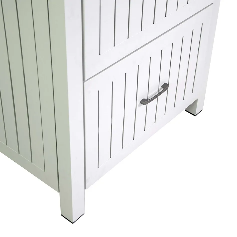 Outdoor Cabinet in Aluminium with 2 Drawers in Different Finishes - Hotel Viadurini