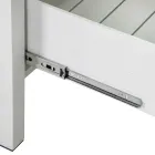 Outdoor Cabinet in Aluminium with 2 Drawers in Different Finishes - Hotel Viadurini