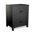 Outdoor Cabinet in Aluminium with 2 Drawers in Different Finishes - Hotel Viadurini