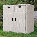 Garden Cabinet in Hand Woven Polyrattan - Zoltan