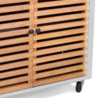Garden Cabinet Made of Aluminium and Brazilian Teak - Diary Viadurini