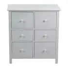 Indoor Cabinet Made of Wood with 6 Drawers - Jellyfish Viadurini