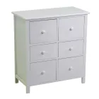 Indoor Cabinet Made of Wood with 6 Drawers - Jellyfish Viadurini