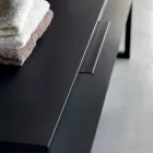 Luxury Modern Design Bathroom Furniture in Natural Wood and Black - Alide Viadurini