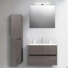 Suspended Bathroom Furniture in Mdf Lacquered Made in Italy - Becky Viadurini