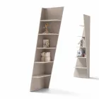 My Home Esquina design corner bookcase MDF lacquered H220cm made in Italy Viadurini