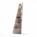 Esquina lacquered MDF design corner bookcase made in Italy