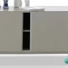 My Home Mirage design sideboard in lacquered MDF H71xL210cm made in Italy Viadurini