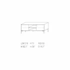 My Home Mirage design sideboard in lacquered MDF H71xL210cm made in Italy Viadurini