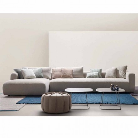 My Home Softly sectional design sofa made in Italy fabric Viadurini