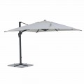 Outdoor Umbrella, 3x3 with Light Grey Cloth and Anthracite Structure - Dalton