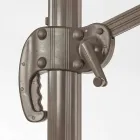 3x3 Outdoor Umbrella with Polyester Cloth and Aluminium Pole - Texas Viadurini