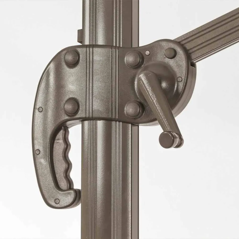 3x3 Outdoor Umbrella with Polyester Cloth and Aluminium Pole - Texas Viadurini