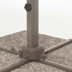 3x3 Outdoor Umbrella with Polyester Cloth and Aluminium Pole - Texas Viadurini