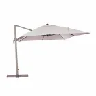 3x4 Outdoor Umbrella with Sand Colour Polyester - Flamingo Cloth Viadurini