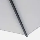 Outdoor Umbrella 4x4 in Light Grey Polyester and Aluminium - Daniel Viadurini