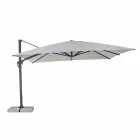 Outdoor Umbrella 4x4 in Light Grey Polyester and Aluminium - Daniel Viadurini