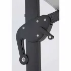 Outdoor Umbrella 4x4 in Light Grey Polyester and Aluminium - Daniel Viadurini