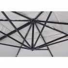 Outdoor Umbrella 4x4 in Light Grey Polyester and Aluminium - Daniel Viadurini