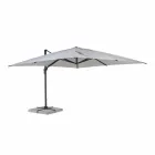 Outdoor Umbrella 4x4 in Light Grey Polyester and Aluminium - Daniel Viadurini